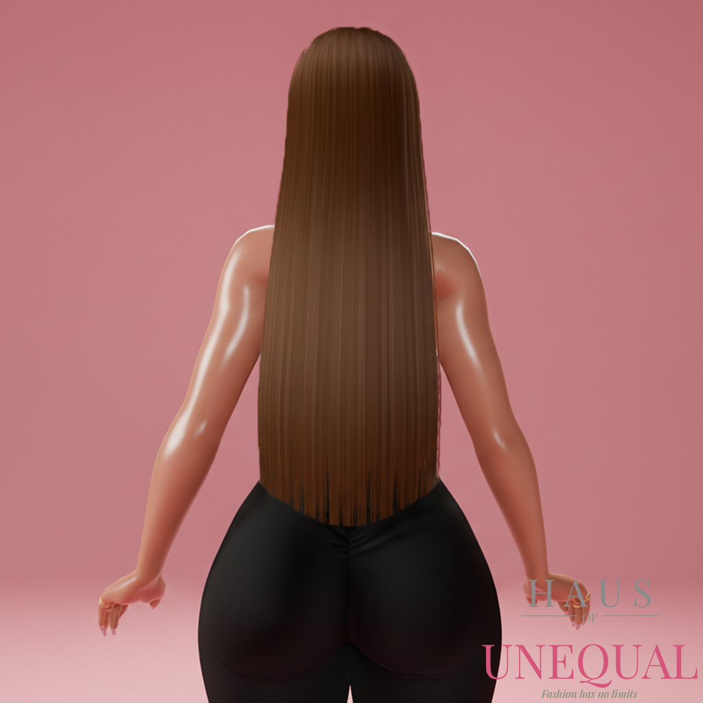 IMVU | Trama per Capelli Naturalmente Lisci - Castano Scuro | Variante Singola