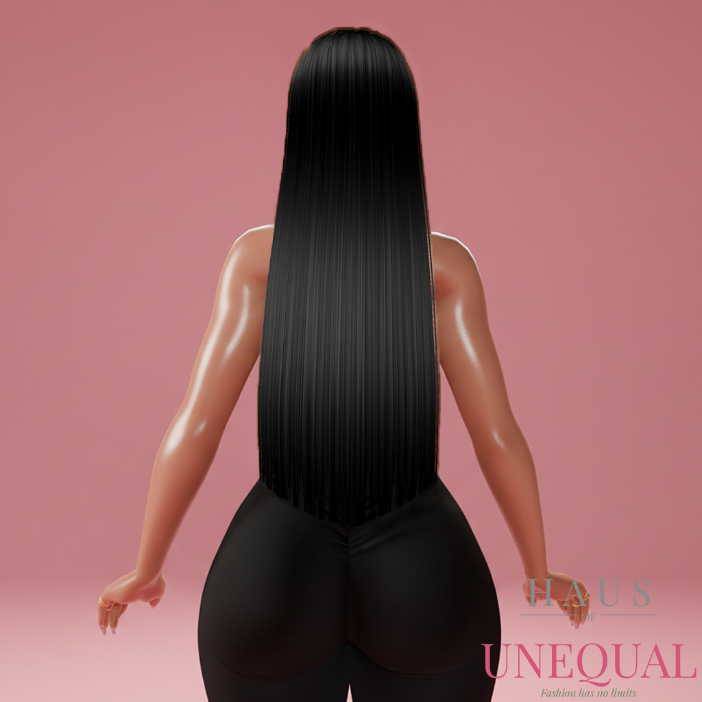 IMVU | Texture Capelli Lisci Naturali - Nero Corvino | Variante Singola