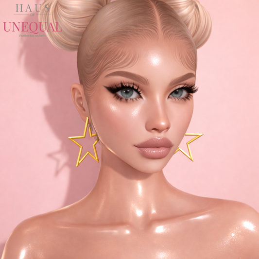 IMVU | Star Earrings | Gold