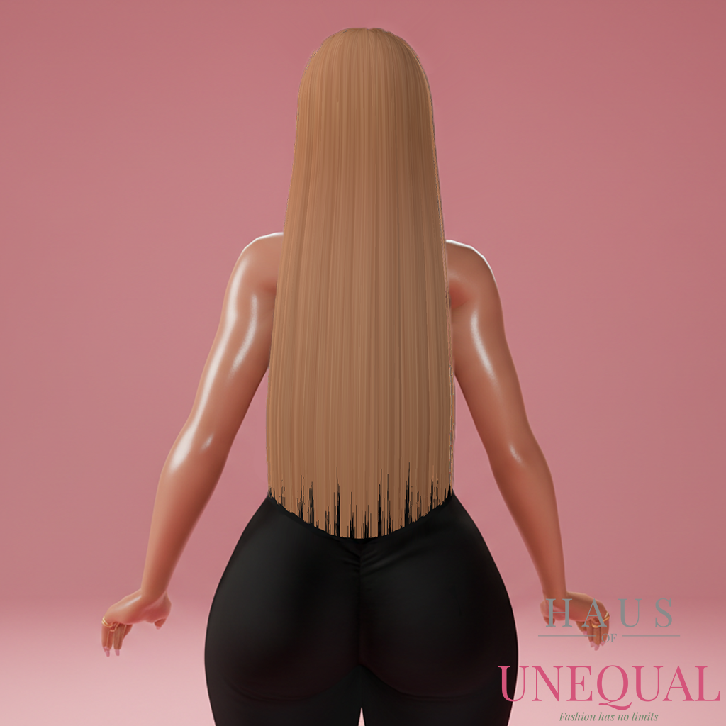 IMVU | Trama capelli lisci naturali - Biondo fragola | Variante singola